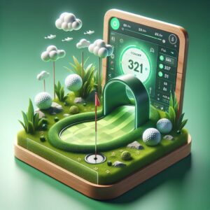 Mini golf online game concept