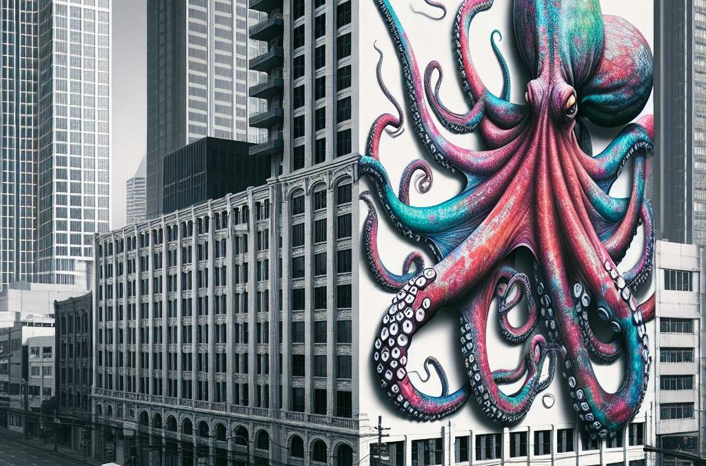 Iconic East Nashville Commercial Building with Vibrant Octopus Mural Listed for Sale