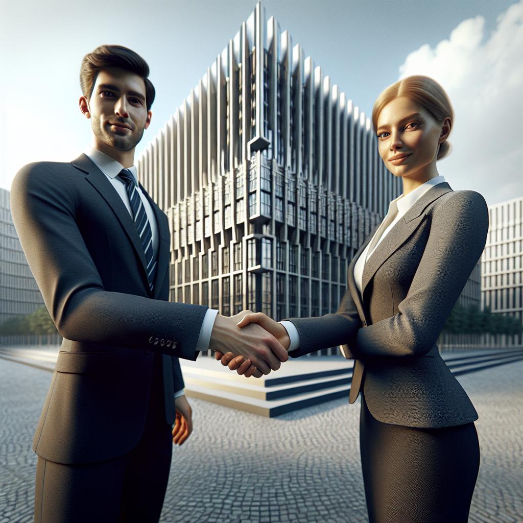 Modernist building acquisition handshake