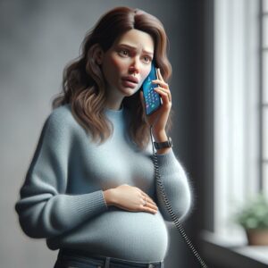 Pregnant woman calls police