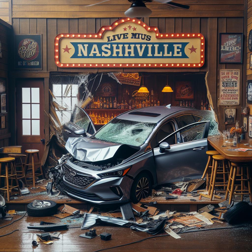 Car crashed into Nashville bar