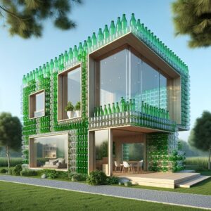 3D Printed Recycled-Bottle House