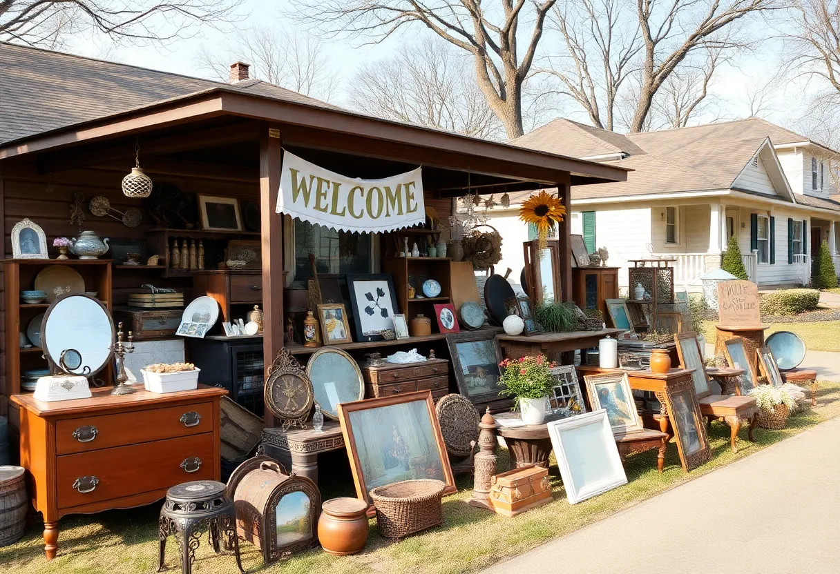Grasons estate sale event showcasing vintage items in Nashville
