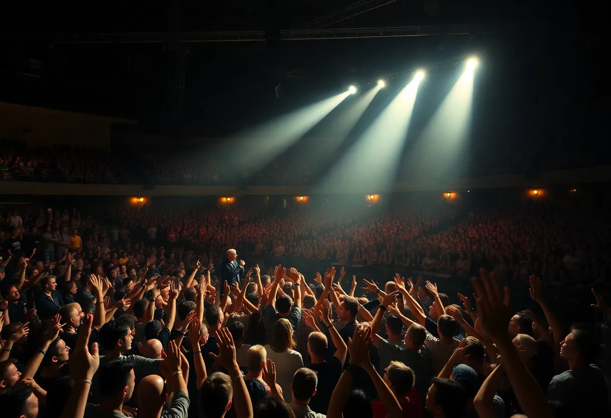 Jelly Roll performing at a concert in Nashville