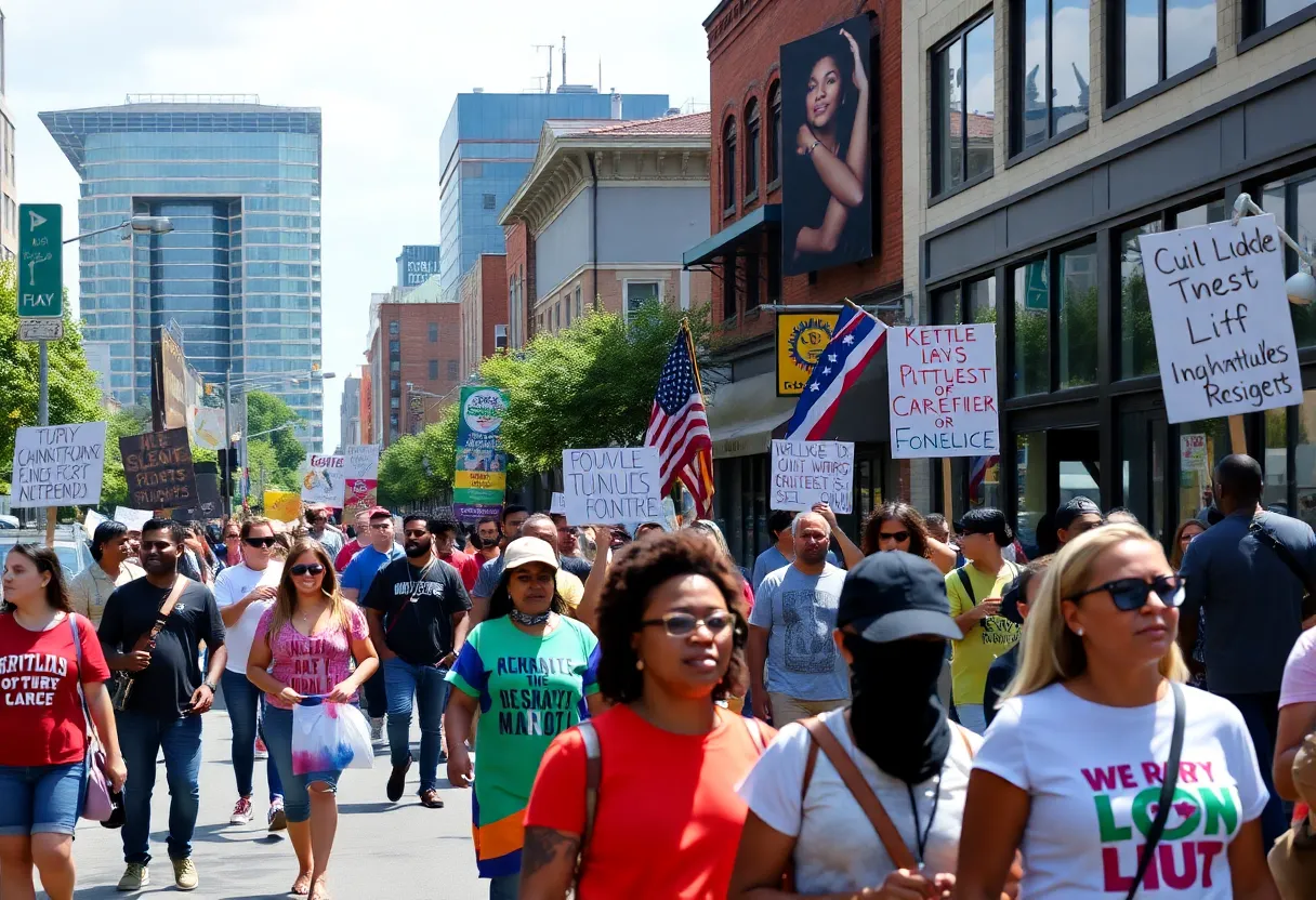 Community gathering in Nashville honoring civil rights leaders