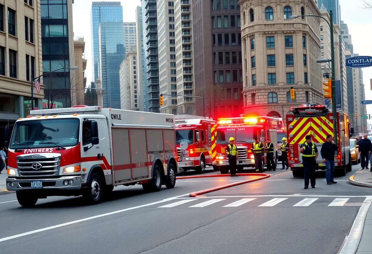 Emergency crews responding to a gas leak in Nashville