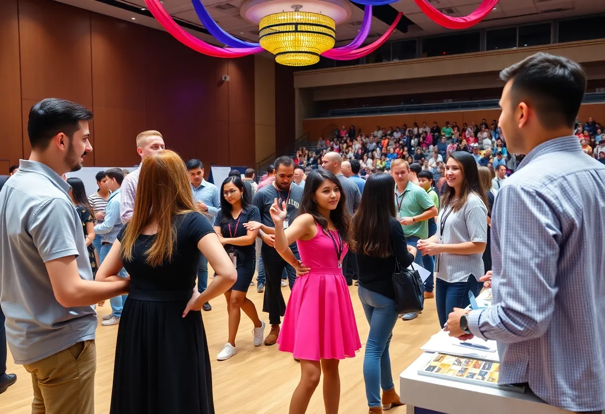 Young dancers participating in a job fair in Nashville.