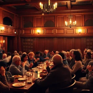 Audience enjoying a performance at Manna From Heaven Dinner House