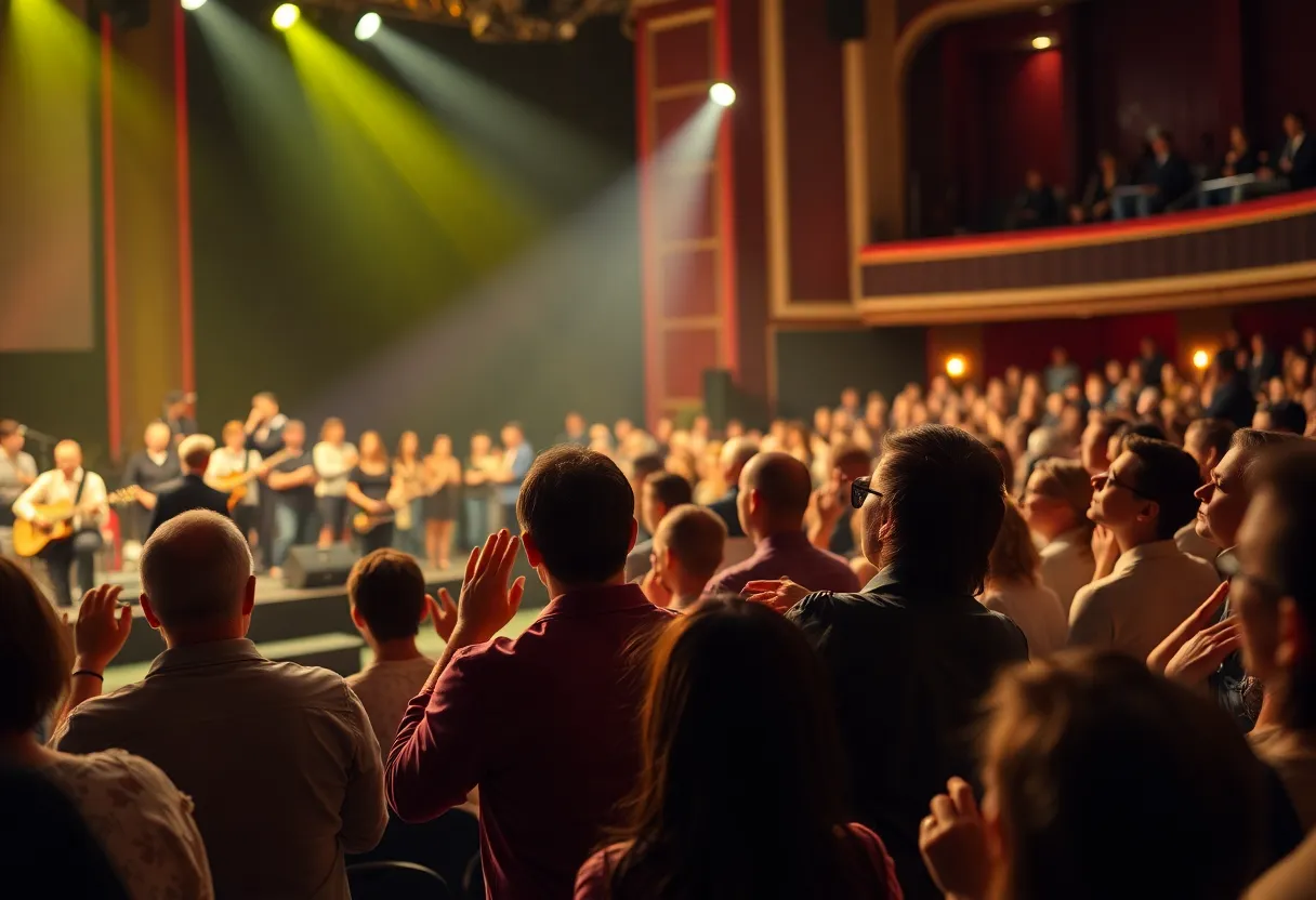 Musicians performing at the tribute service for Will Jennings
