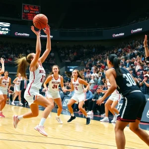 Vanderbilt women’s basketball team celebrating a victory.