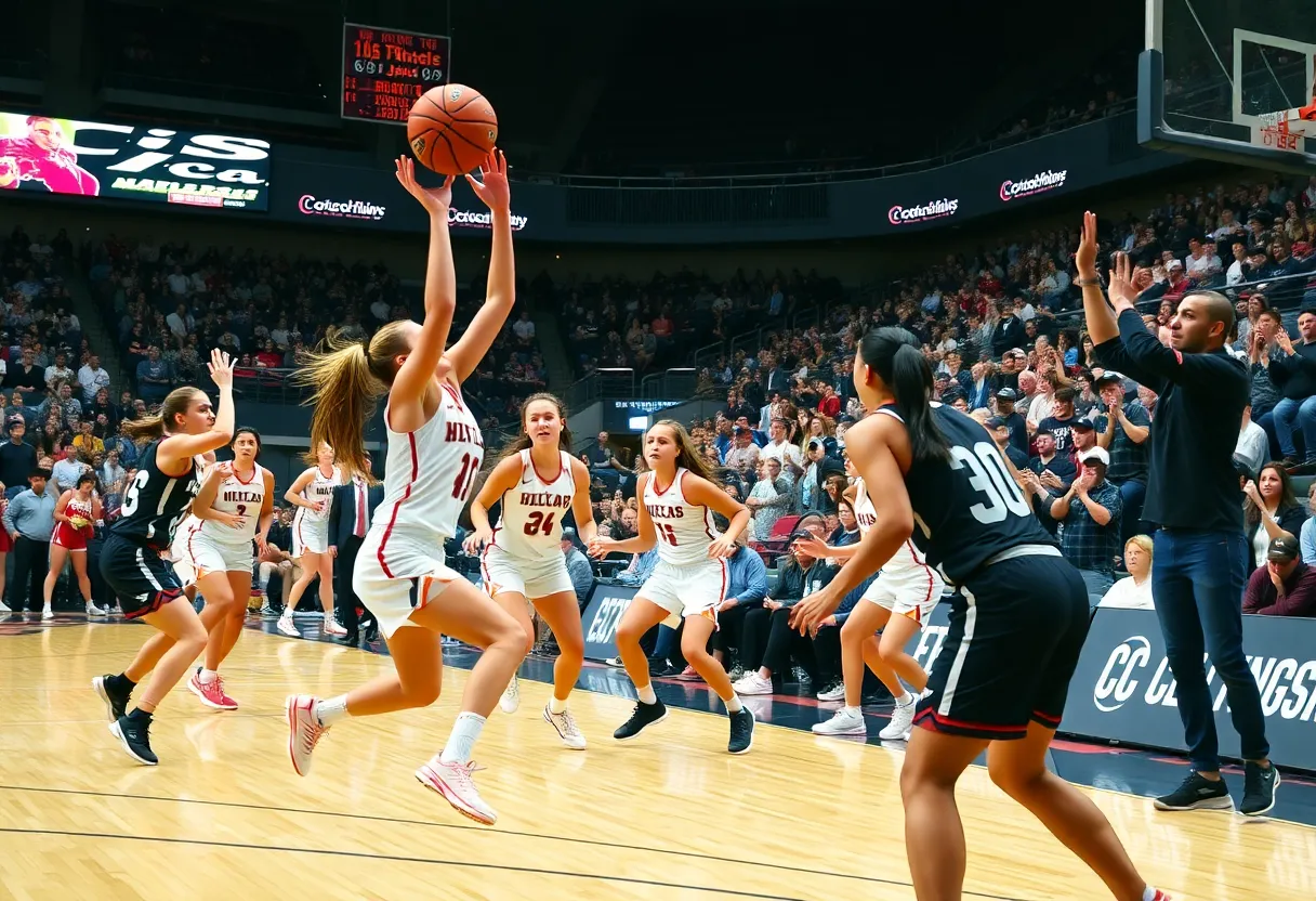 Vanderbilt women’s basketball team celebrating a victory.