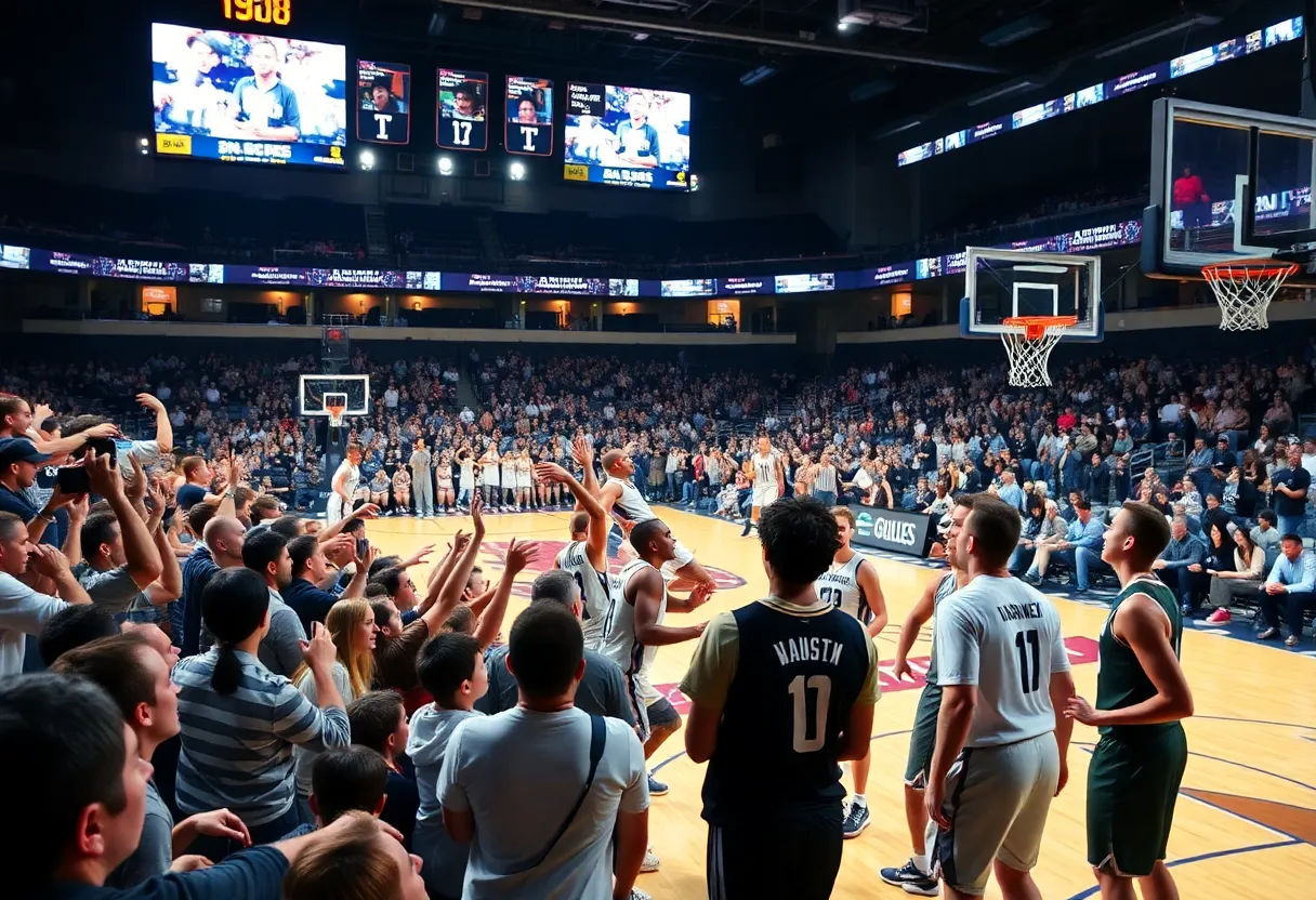 Vanderbilt Women's Basketball team in action during a game