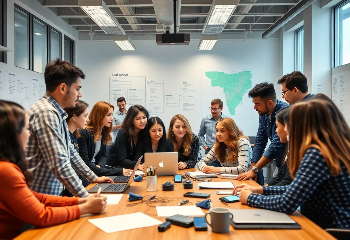 Students and faculty collaborating on national security initiatives at Vanderbilt University