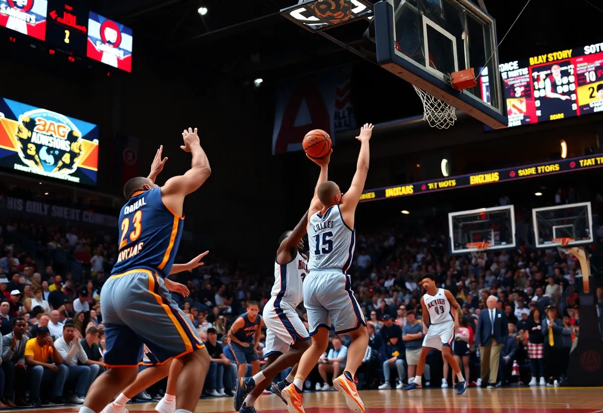 Vanderbilt women's basketball team competing against Ole Miss