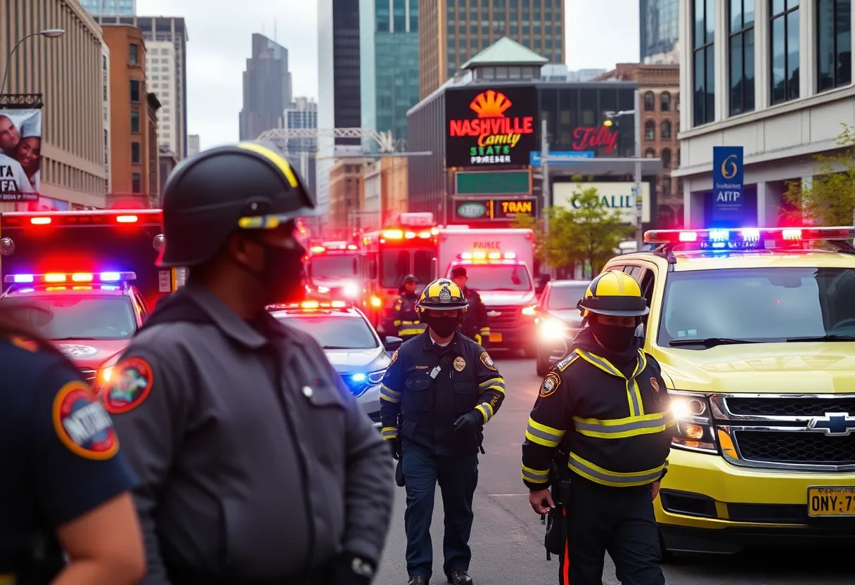 First responders in Nashville showcasing the spirit of the city
