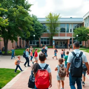 Students at Glencliff High School demonstrating community and safety protocols.