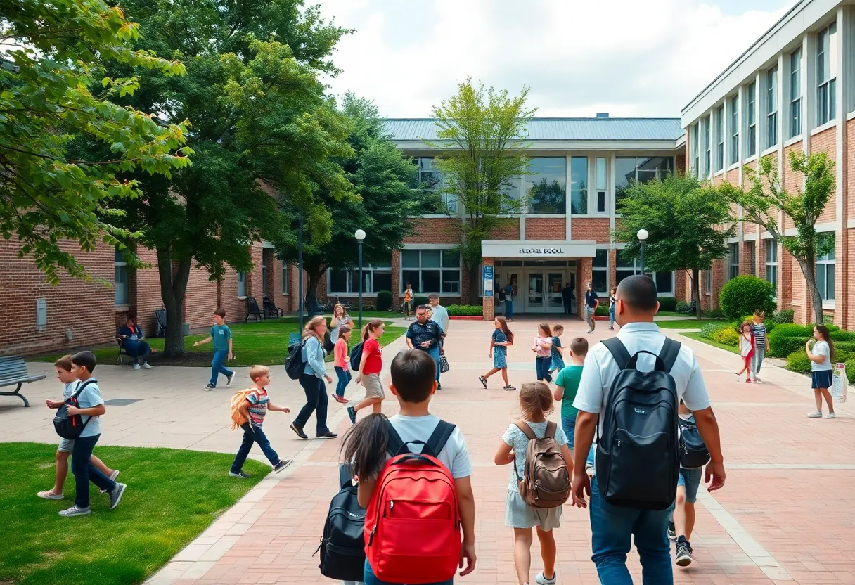 Students at Glencliff High School demonstrating community and safety protocols.