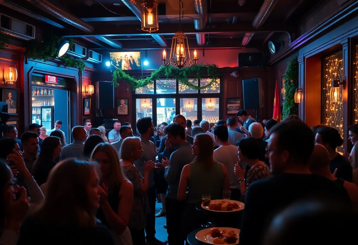 Crowd enjoying Jelly Roll's live listening session at Goodnight Nashville