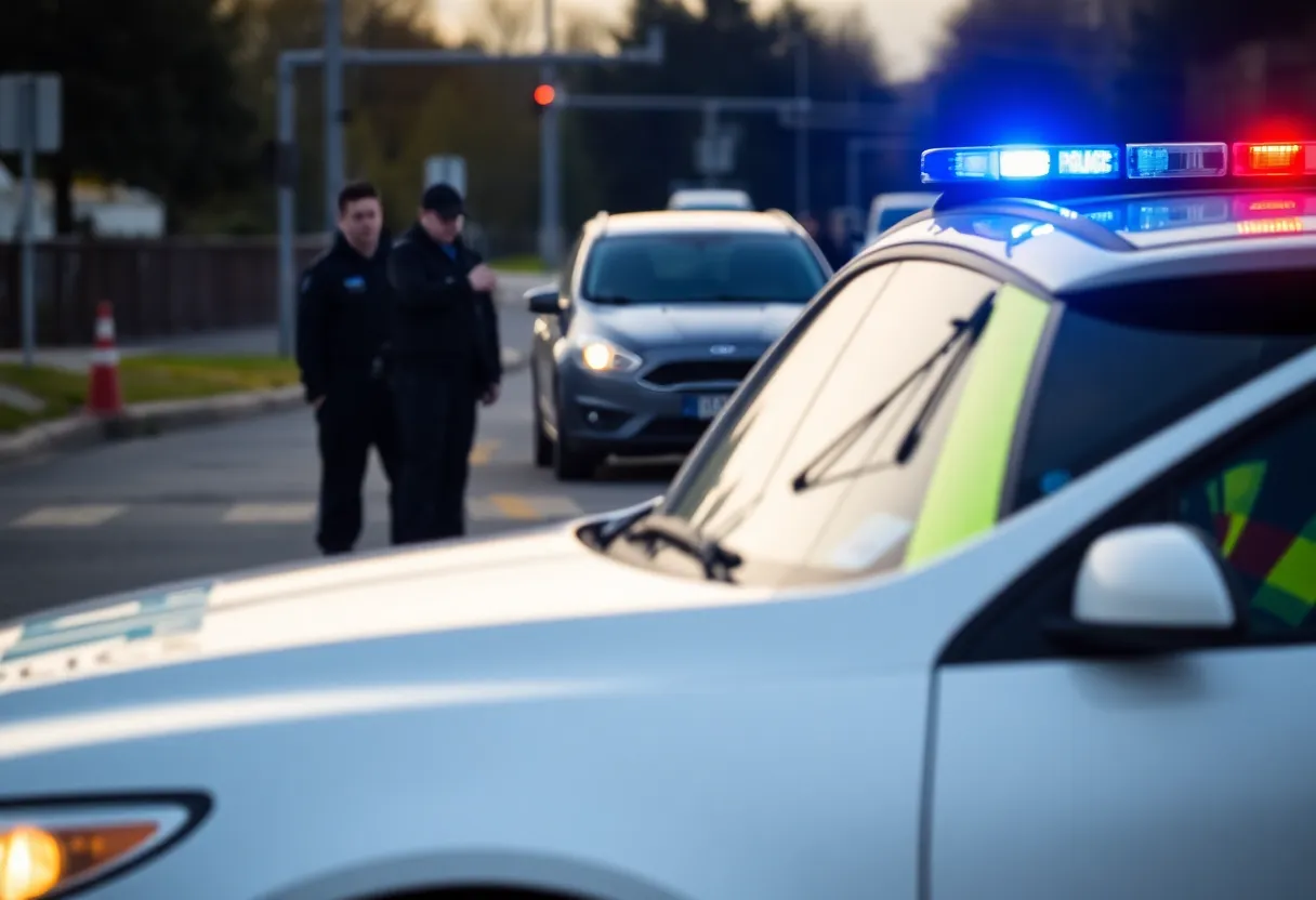 Mt. Juliet police officers conducting a traffic stop