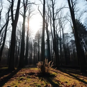A serene woodland representing hope and justice in Nashville.