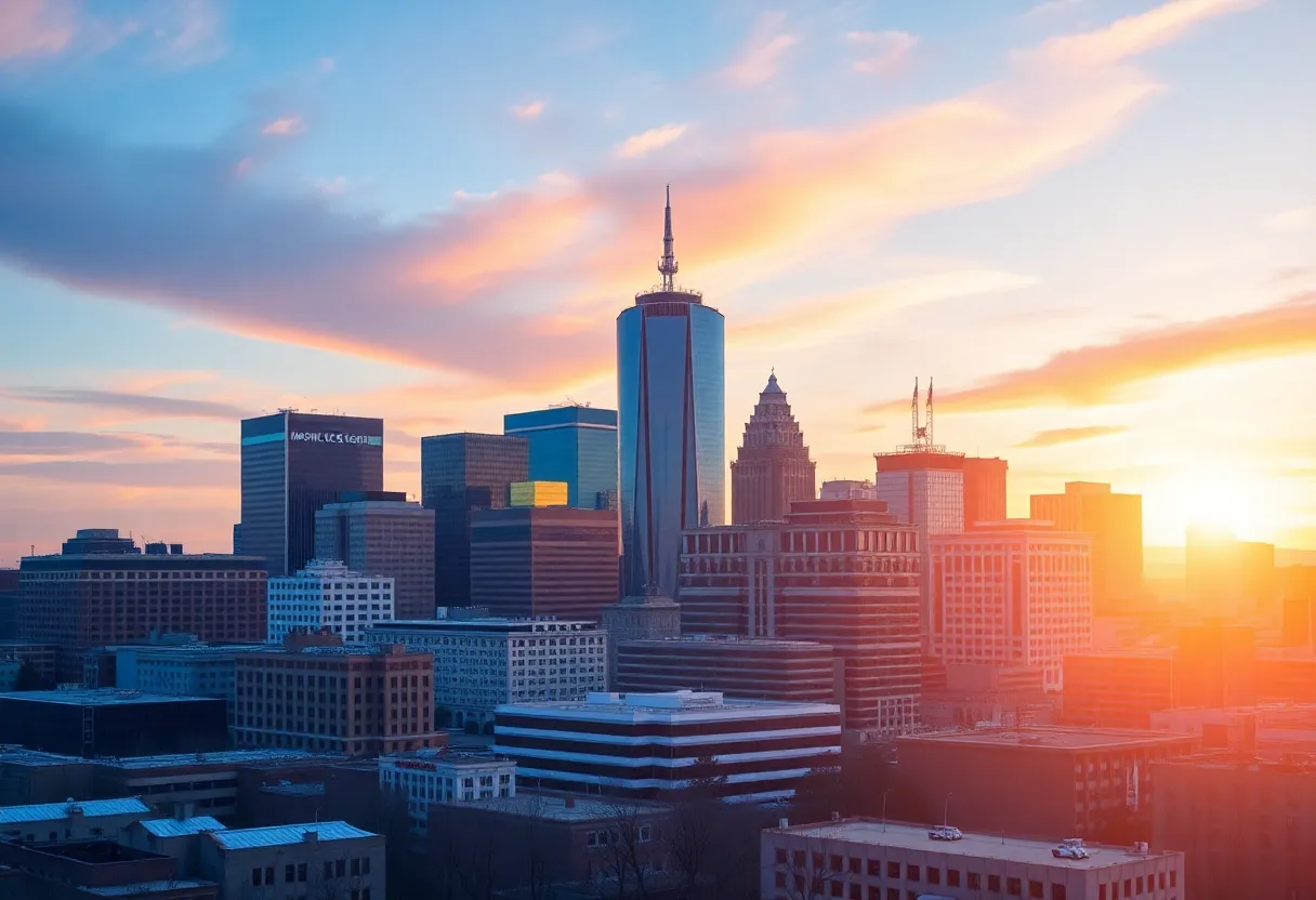 Nashville skyline showcasing various commercial real estate developments.