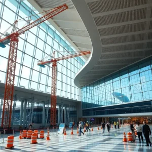 Renovation work at Nashville International Airport