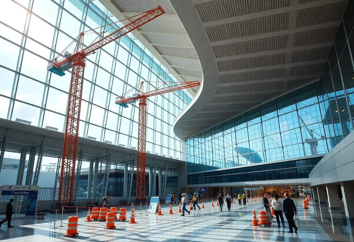 Renovation work at Nashville International Airport