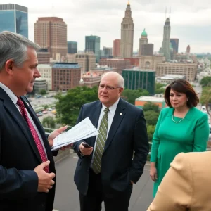 Nashville city with legislators discussing the STOP ELON Act