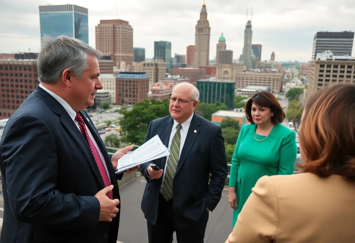 Nashville city with legislators discussing the STOP ELON Act