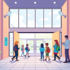 AI security sensors at Nashville high school entrance