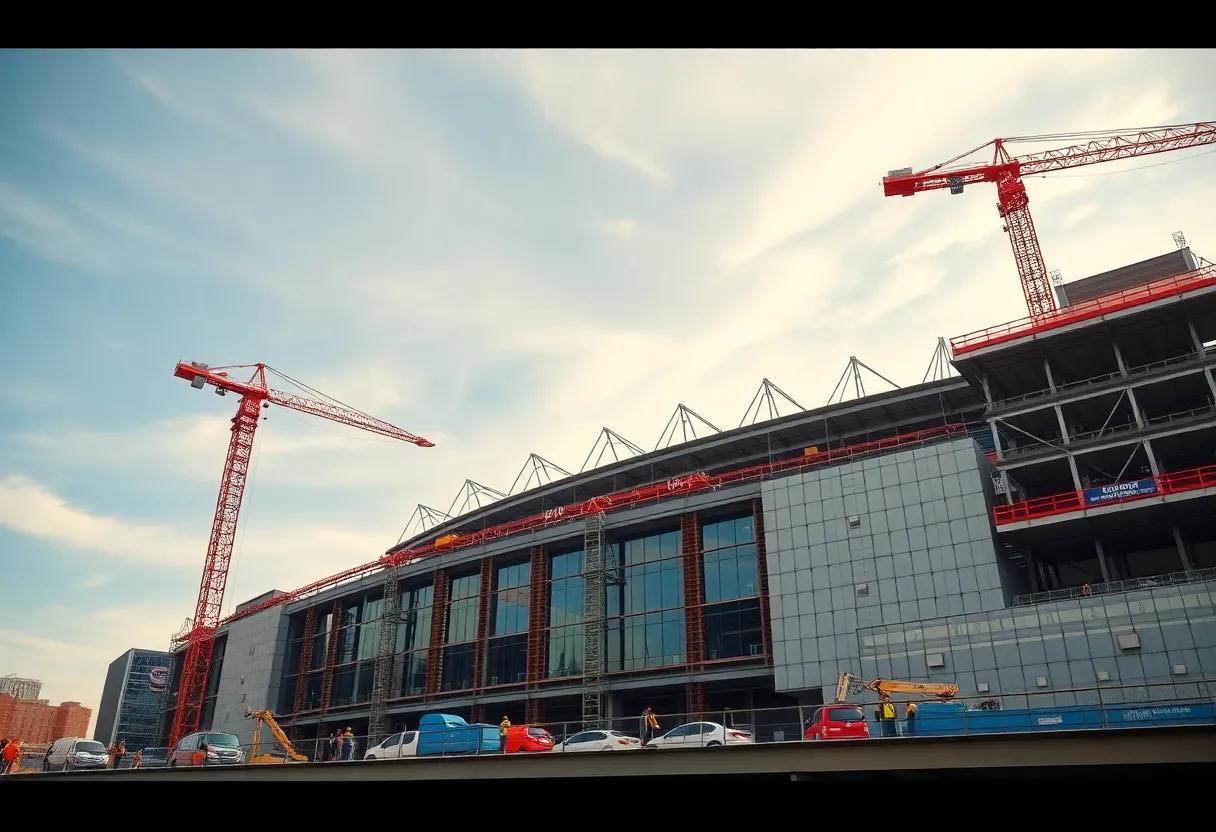 Nissan Stadium Construction Progress