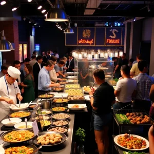 Culinary event featuring food stations and chefs in Nashville