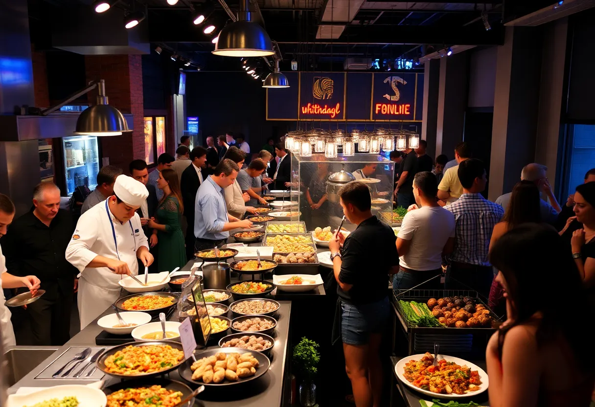 Culinary event featuring food stations and chefs in Nashville