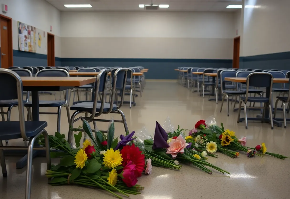 Vigils held in the Antioch High School cafeteria following the tragedy
