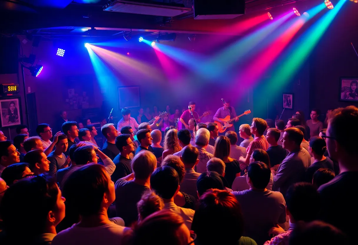 Audience enjoying a live benefit concert in Nashville