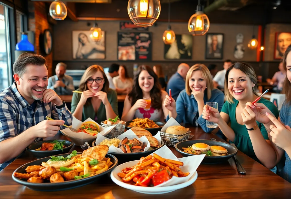 Diners enjoying meals during Dining Out for Life in Nashville