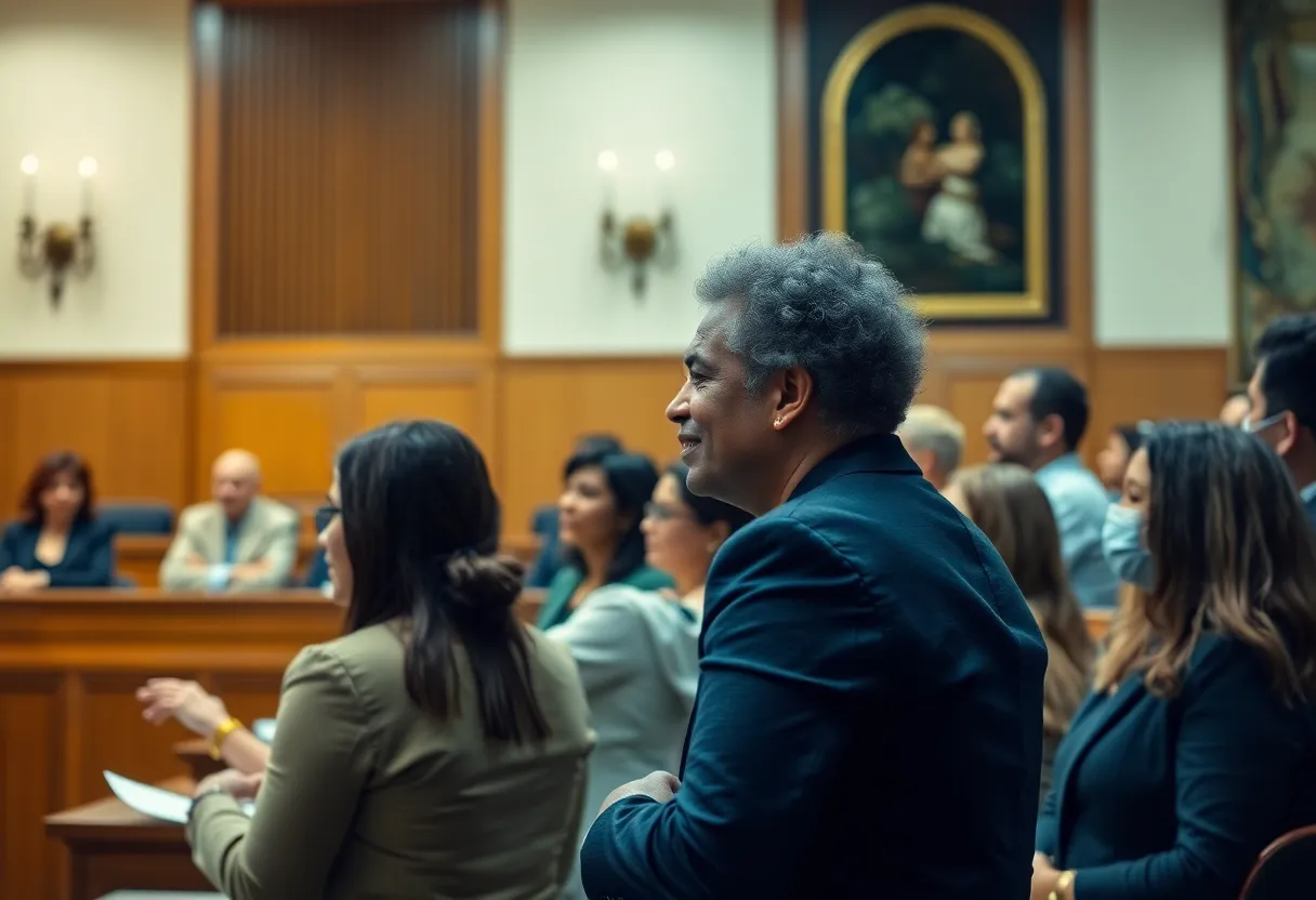 Courtroom filled with fair housing advocates