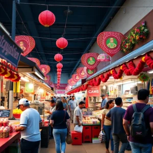 A lively scene from Nashville's Hispanic-owned small business market.