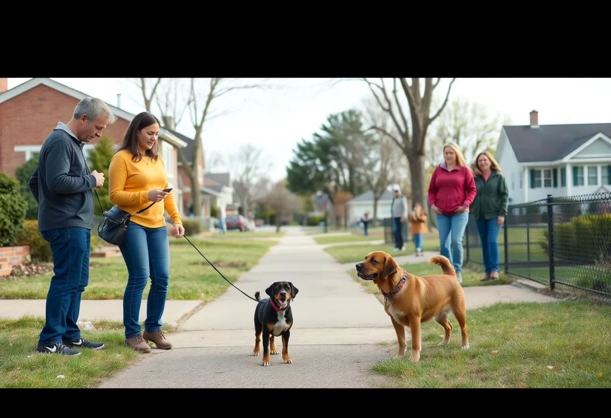 Couple looking for their missing dog in Nashville
