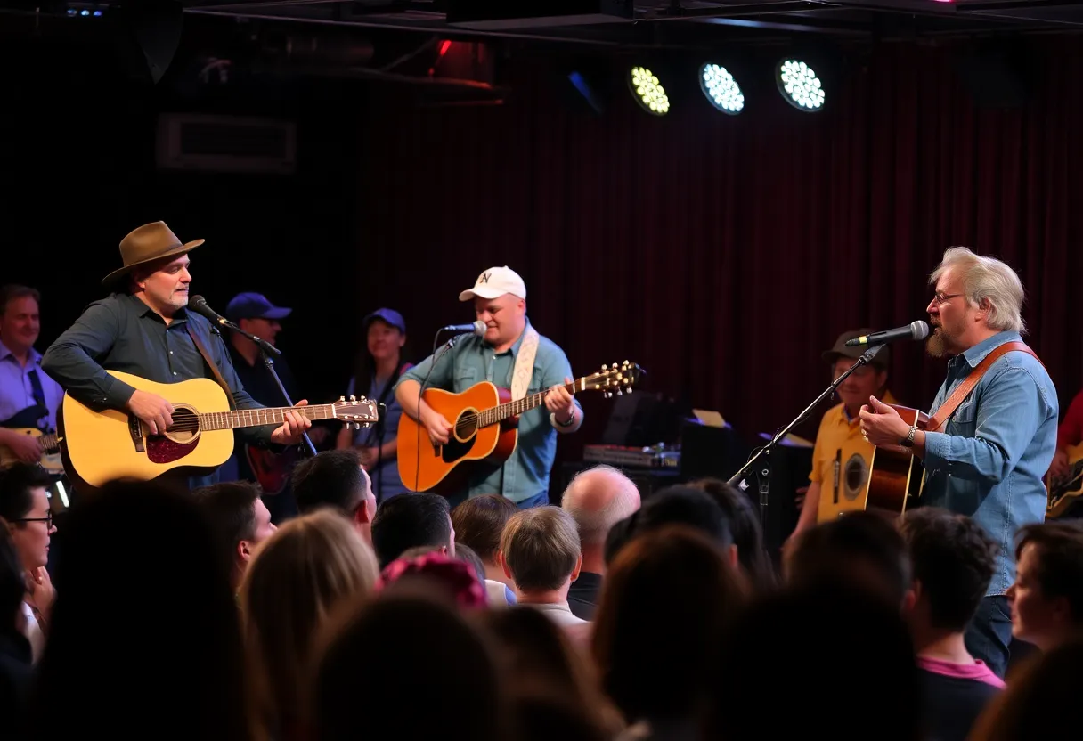 Musicians performing at Music Night Live in Nashville