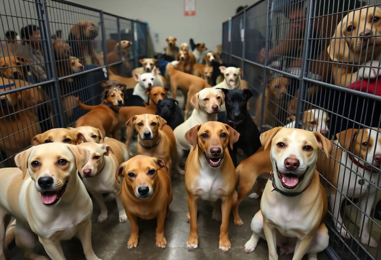 Shelter filled with abandoned animals in Nashville