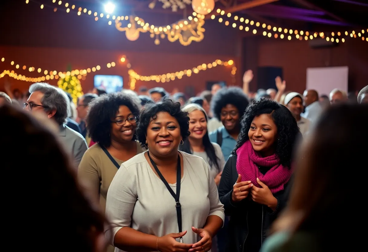 Attendees at the Nashville community resilience reception enjoying the event.