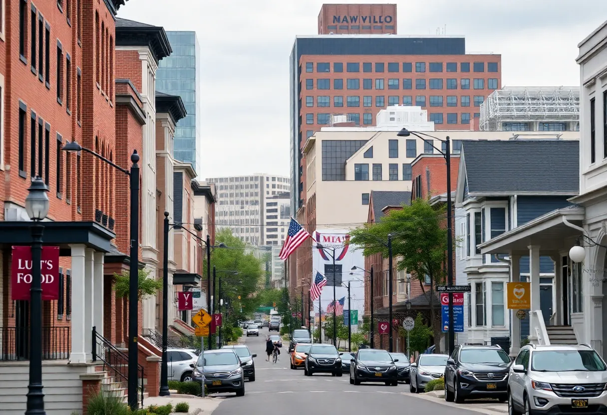 Nashville street scene displaying housing complexities.