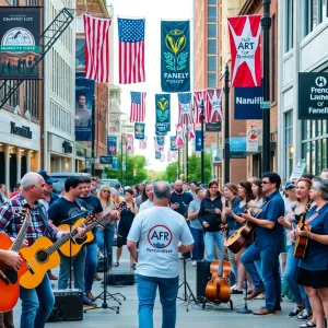 Crowd enjoying live music in Nashville