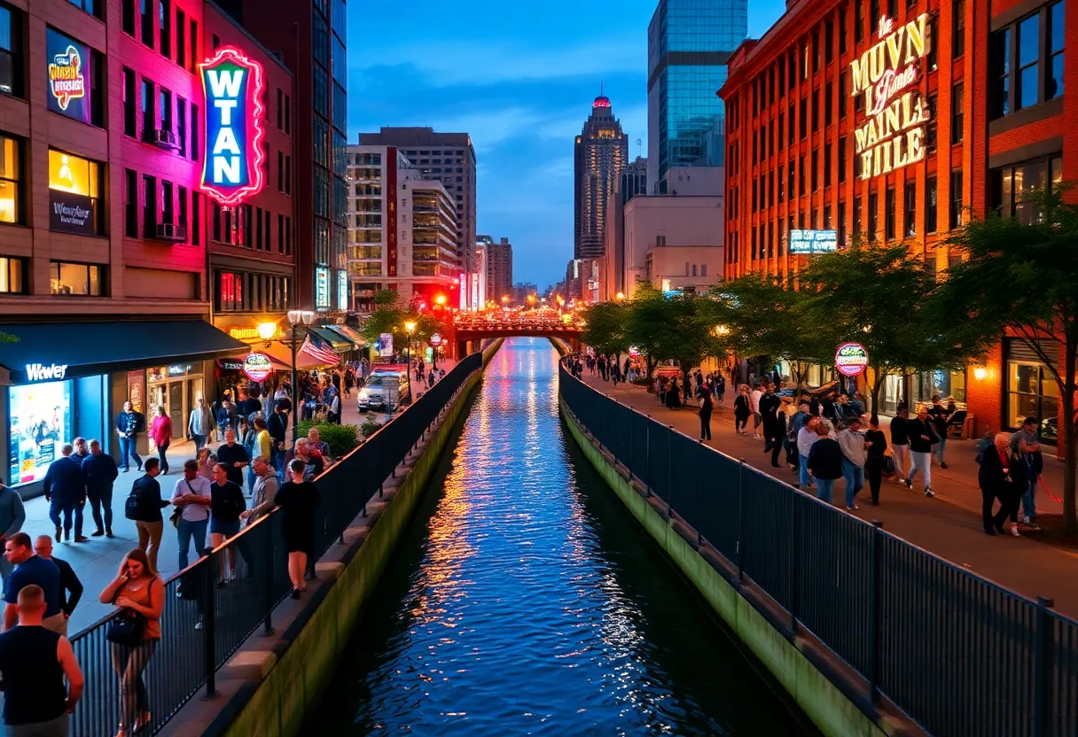 Vibrant nightlife scene in Nashville showcasing safety improvements