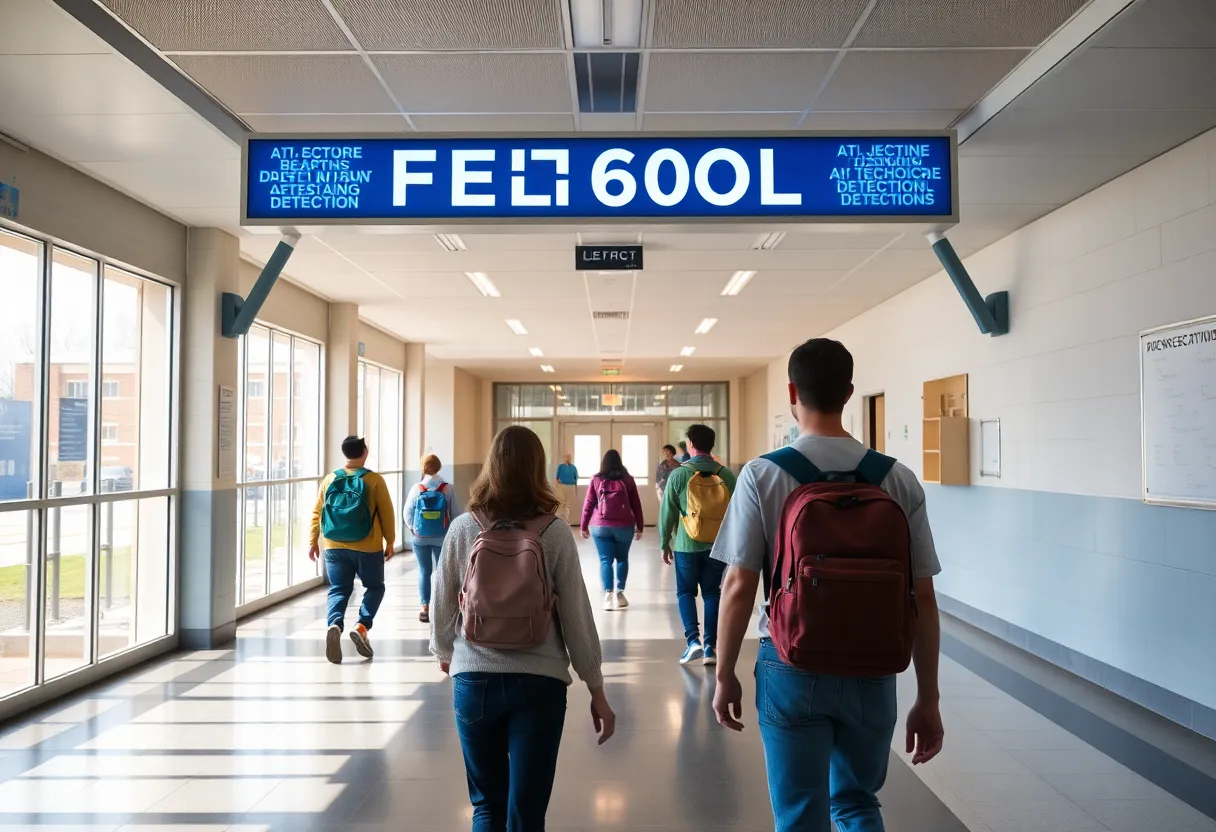 AI weapon detection system at a Nashville high school