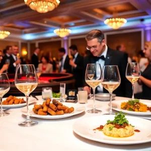 Guests enjoying the Nashville Wine Auction at Loews Vanderbilt Hotel.
