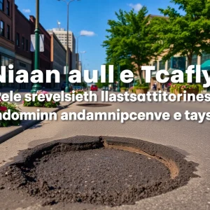 Repairing potholes in Nashville funded by cannabis revenue.