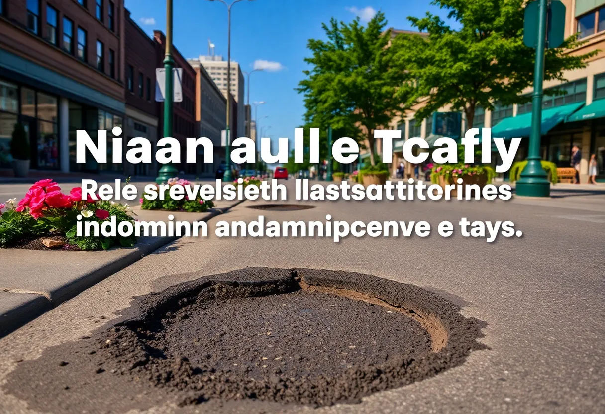 Repairing potholes in Nashville funded by cannabis revenue.