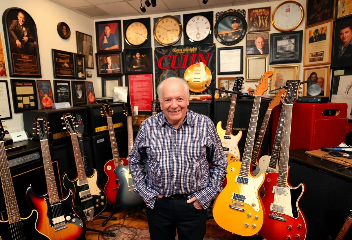 A vibrant music studio honoring a legacy of a music executive